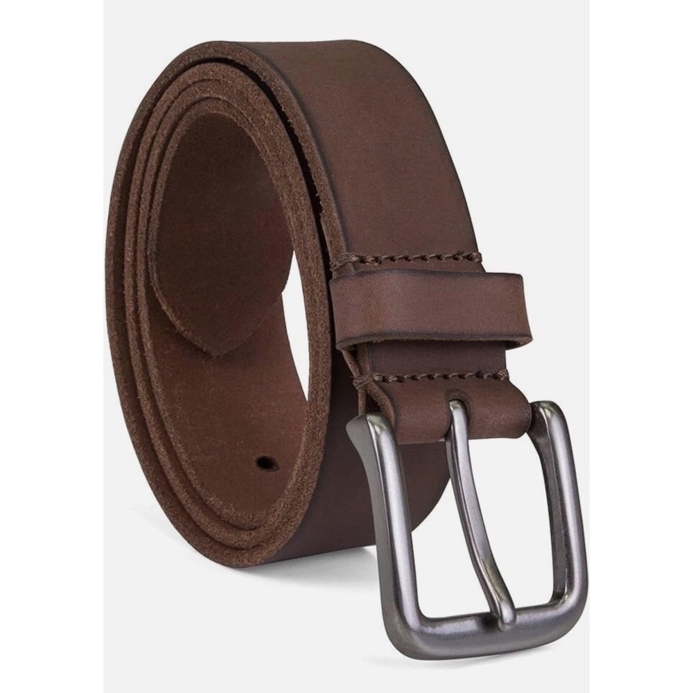 Timberland Men's 35mm Classic Buckle Jean Leather Belts‎ Dark Brown 34